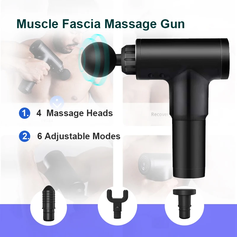 Massage Muscle Massager Fascia Muscle Gun muscle relaxer massager electric shock gun sports recovery Deep Tissue Massager Muscle