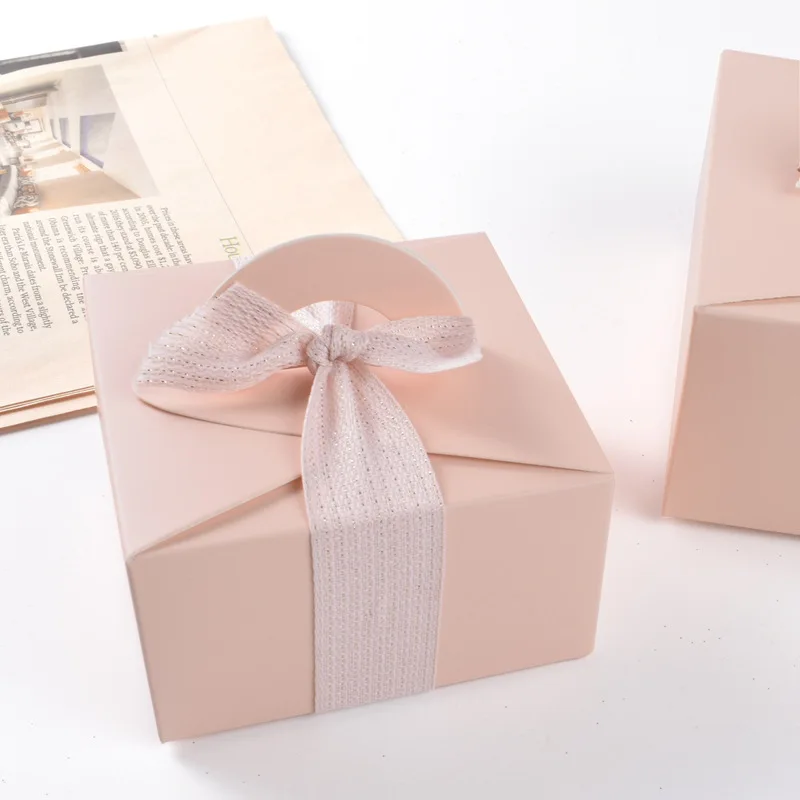 AVEBIEN-Caja de regalo de boda portátil, bolsas de cartón para pastel de...