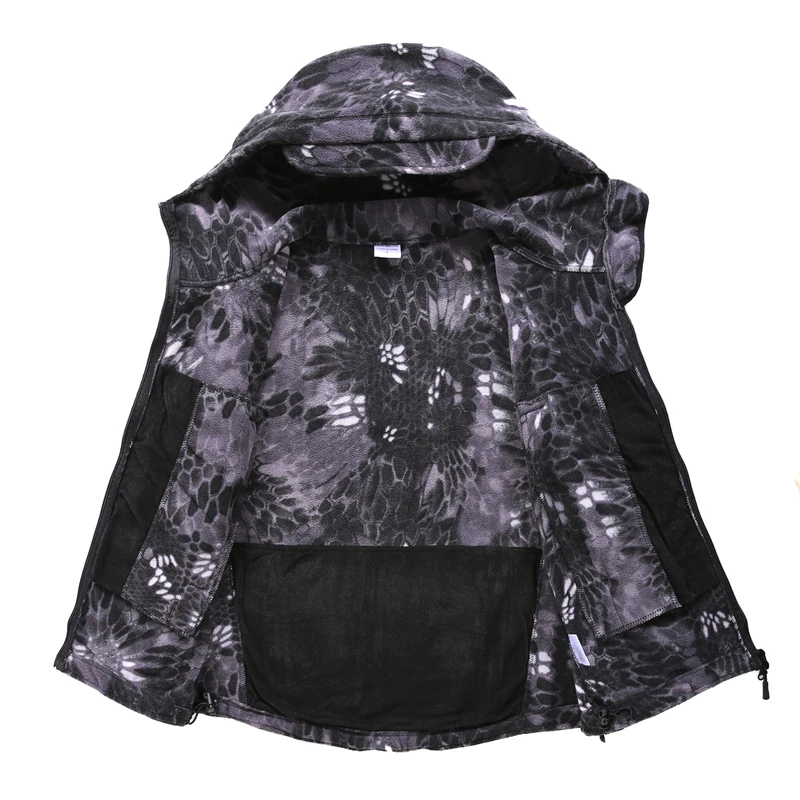 Outdoor Men Winter Warm Fleece Jackets Army Military Tactical Airsoft Jacket Coat Thermal Hiking Hunting Outwear Man Clothing | Спорт и
