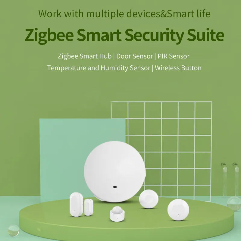 Умный комплект безопасности eWeLink Zigbee умный хаб датчик двери PIR температуры и