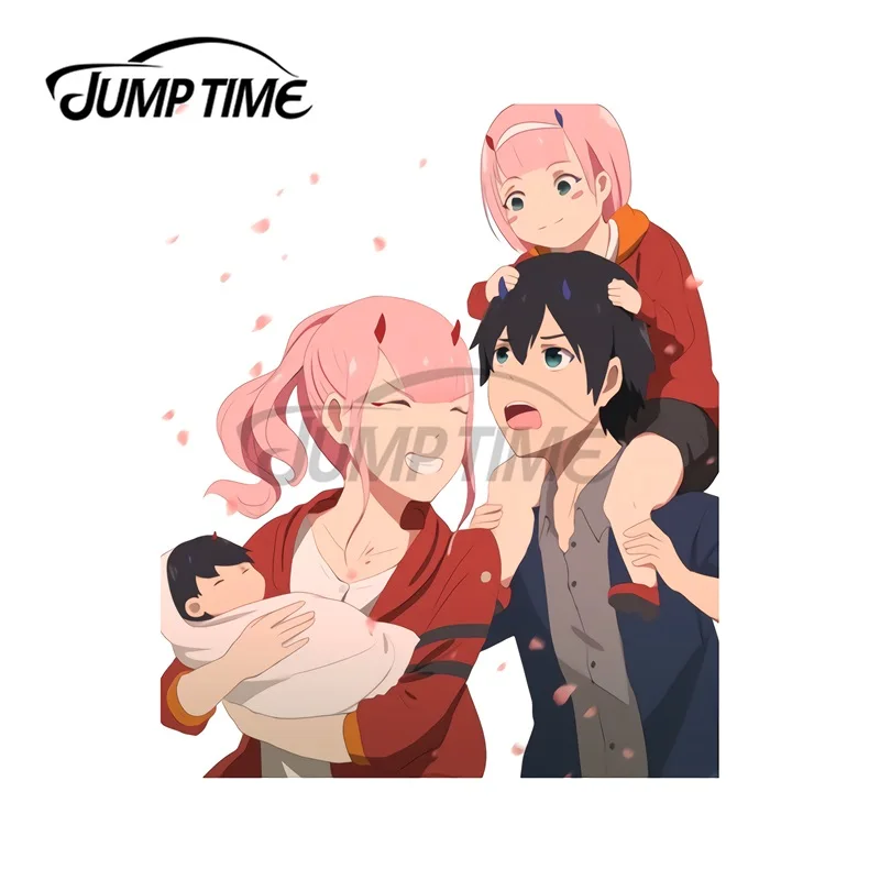 JumpTime 13x11 5 см ZERO TWO X Хиро DARLING в FRANXX Водонепроницаемый байкерском стиле аниме