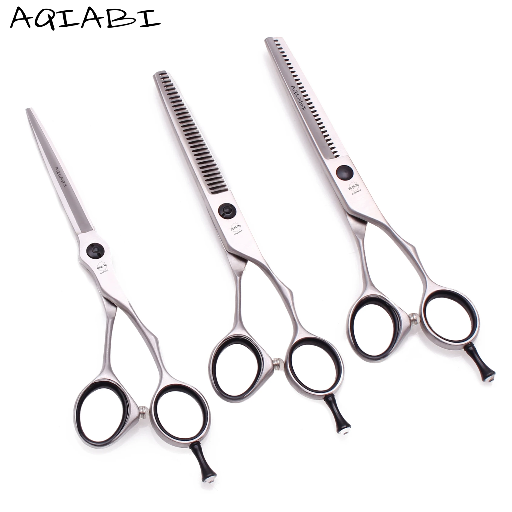

Парикмахерские ножницы AQIABI 440C, 50 шт., японские ножницы для стрижки волос, филировка, парикмахерские ножницы, профессиональные A9201