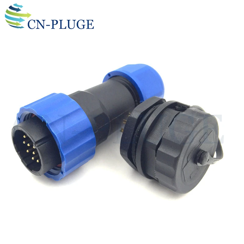 12 контактный водонепроницаемый разъем типа SP20 наружный светодиодный задний