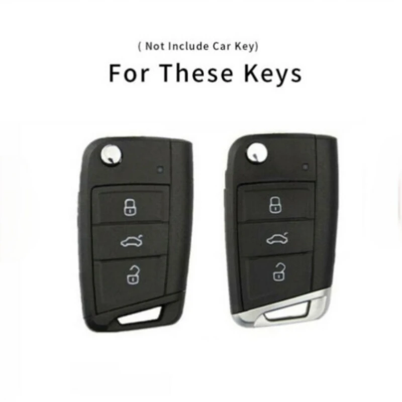 

Zinc alloy Car Key Cover Remote For Volkswagen VW Golf 7 mk7 Seat Ibiza Leon FR 2 Altea Aztec For Skoda Octavia Protection Cover