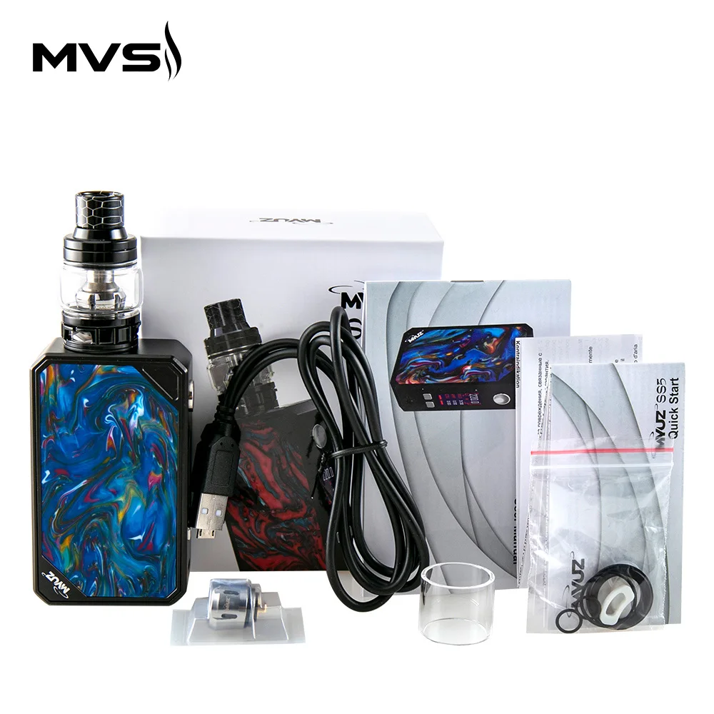 Оригинальный MyVapors Myuz SS5 комплект 220 Вт с 6 5 мл атомайзер S5 M 0.15ohm/S5 N 0.2ohm Головка