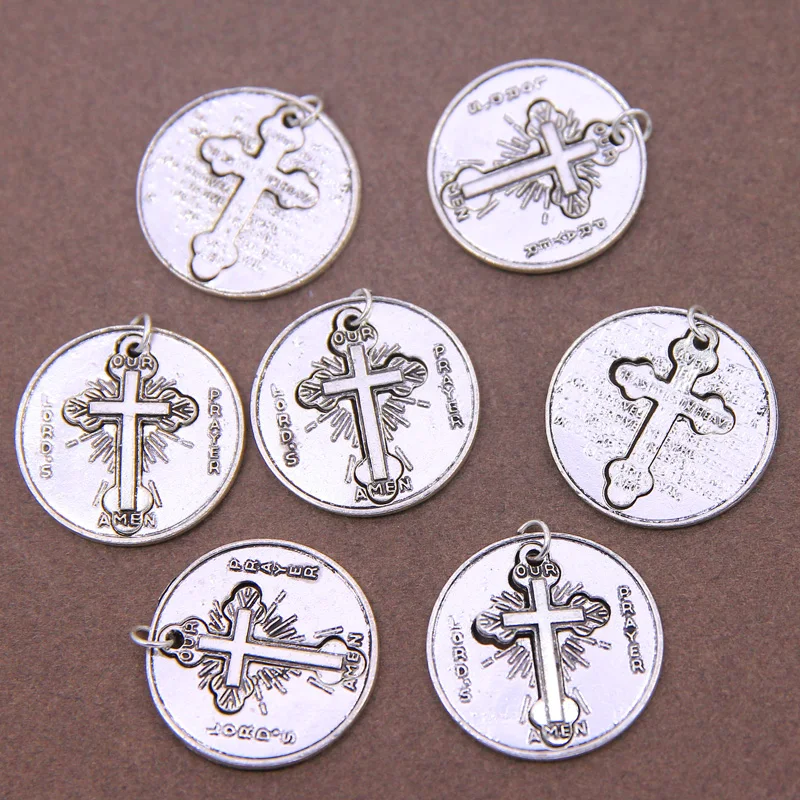 

10pcs Religion Cross Charm Pendants For Bracelet Necklace Jewelry Accessories Diy Jewelry Making