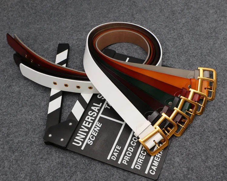 100% ремни из натуральной кожи Роскошный дизайнерский ремень с металлической d