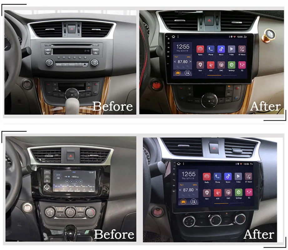 2G ram 32G rom 10 1 дюймов Android 8 full touch Автомобильная Мультимедийная система для Nissan sylphy