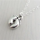 Ожерелье с подвеской для детей, ожерелье серебряного цвета с подвеской для беременных, подарок для ребенка, подарок для нее, ожерелье в стиле панк