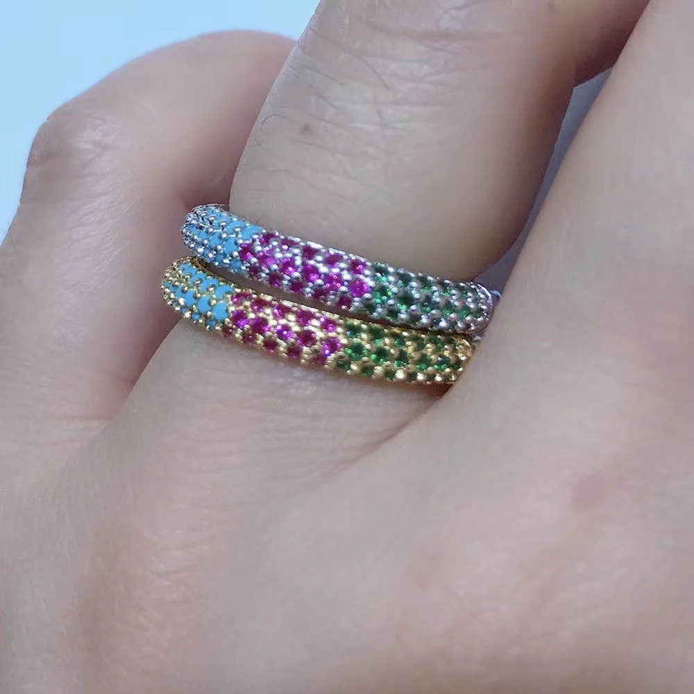 Женское винтажное обручальное кольцо из розового золота с роскошным белым