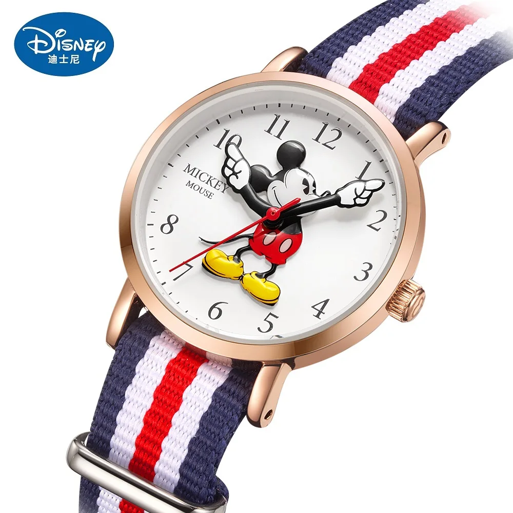 Оригинальные детские кварцевые наручные часы с 3D циферблатом изображением Минни