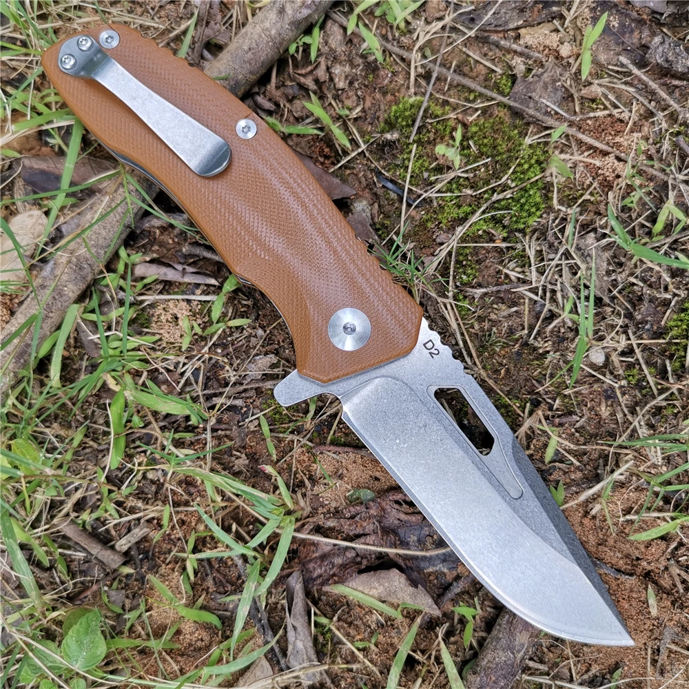 Тактический нож D2 Blade G10 карманные складные ножи EDC инструмент хорошо подходит для