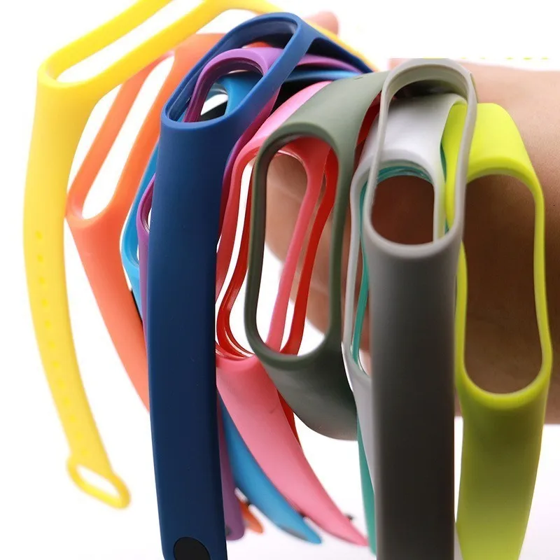 Цветные Ремешки для наручных часов mi band 2 4 аксессуары pulseira mi band 2 сменный силиконовый ремешок для xiaomi 2 smart bracelet