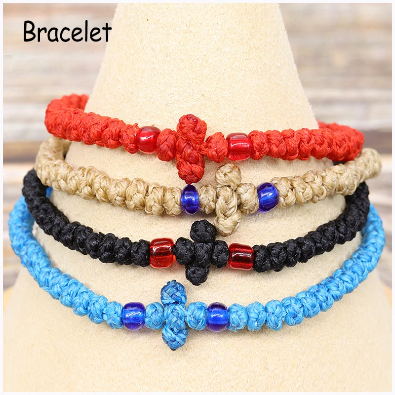 Оптовая продажа Новый автоматический усадочный Браслет Крест узел простая