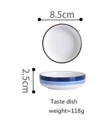 8.5 cm taste dish Теарелка керамическая подставка для кухни набор посуды посуда рисовый салат лапша миска для супа кухня - Цвет: 8.5 cm taste dish