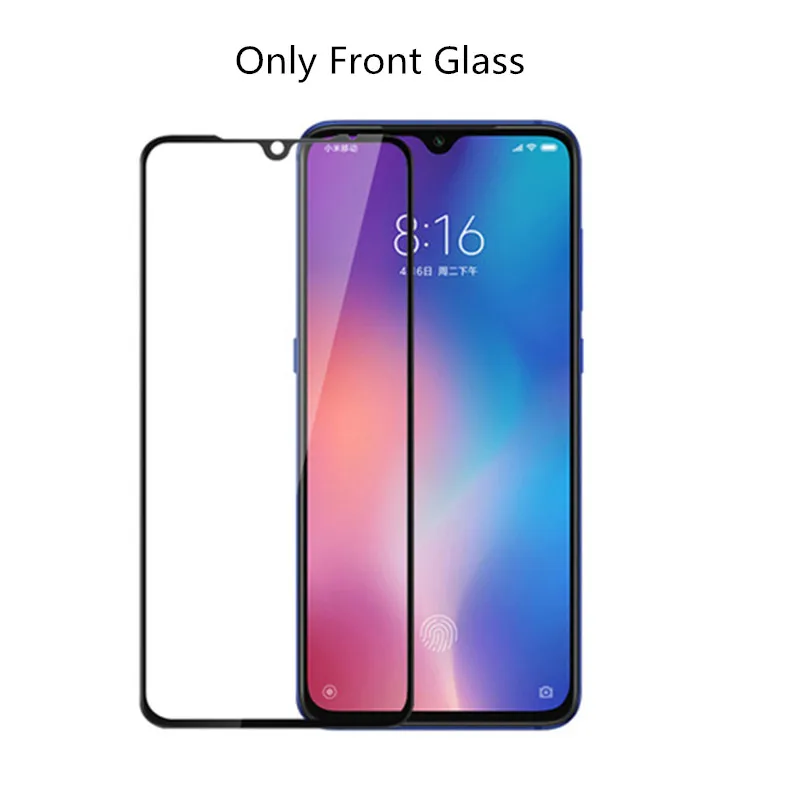 Only Front Glass 2-в-1 mi 9 se Стекло для Xiaomi mi 9 se костюма героев аниме «mi Экран Защитная пленка для Xiaomi mi cc9 CC9e Камера объектив Стекло - Цвет: Only Front Glass