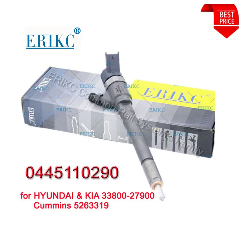 ERIKC инжектор 0445110290 автозапчасти CRI дизельный двигатель 1 5 Crdi общая топливная