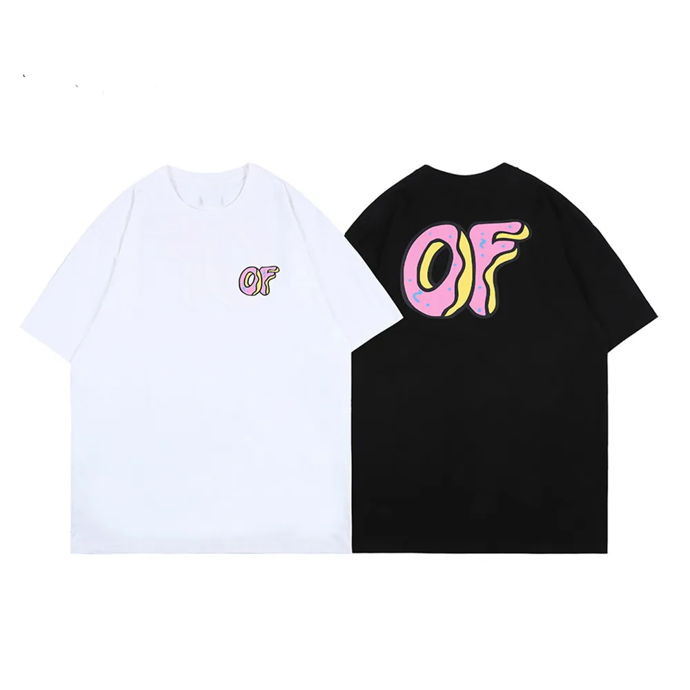 Fashion Donuts Ofwgkta T Shirt Men Short-Sleeve Tees Casual Hip Hop Tyler Golf Wang Steetwear Summer Print Funny T-Shirts Tops