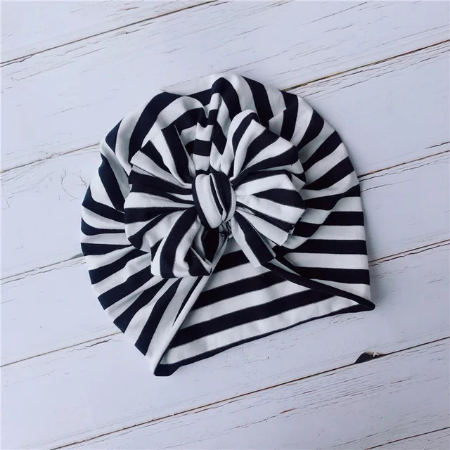 Star Stripe Tie Dye Floral print Infant New Born Baby Boy Girl Hat Toddler Kids Cotton Blends Lovely Soft Bow Knot Turban Caps | Детская