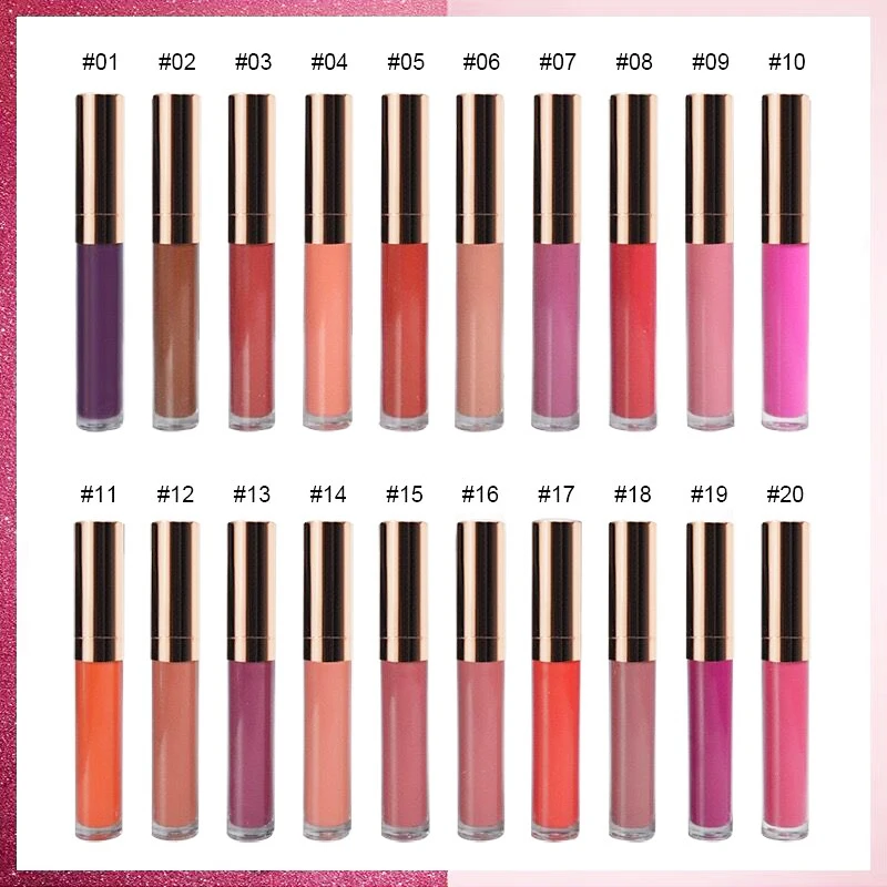 Матовая водостойкая жидкая помада 30 цветов антипригарная долговечный макияж