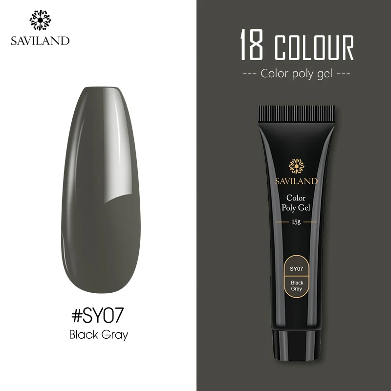 15ml SY07 SAVILAND Блестящий полигель 30 мл 15 мл Блестящий блестящий гель камуфляж УФ-гель для наращивания ногтей полноцветный дизайн - Цвет: 15ml SY07