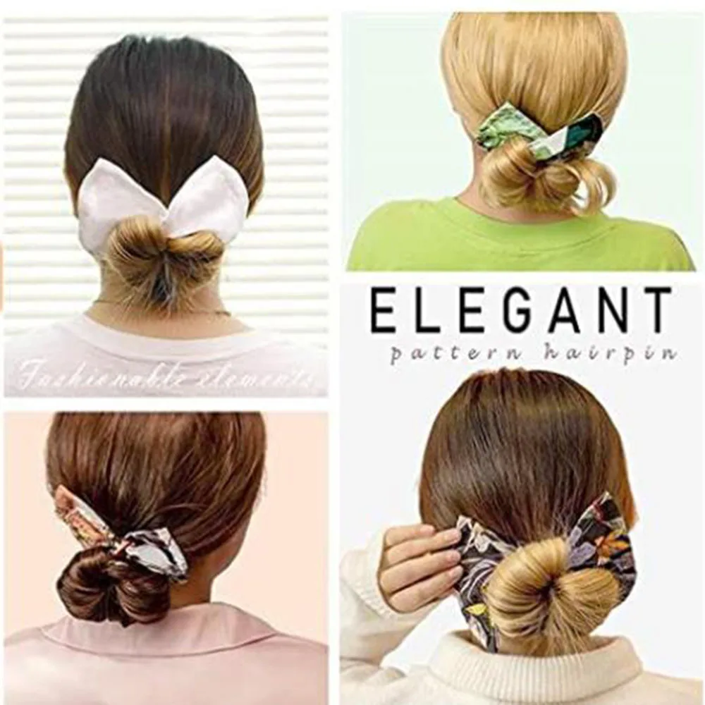 

1pc Deft Bun Fashion Magic Hair Bands Women Summer Knotted Wire Headband Various Patterns Print Twist Maker Hair Accessories