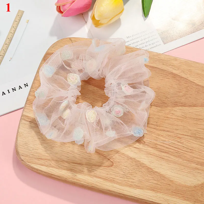 

Cute Sweet Hairband Women Scrunchie Ponytail Hair Holder Rope Tie Harajuku Fashion Hair Accessories Rubber Band Headwear
