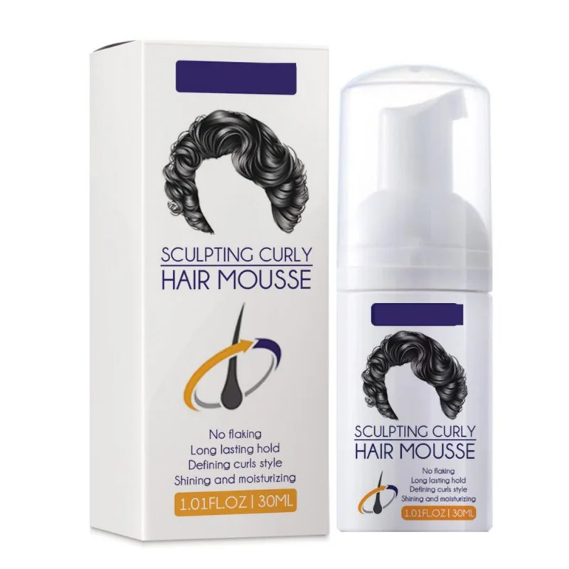 Мусс для укладки кудрявых волос питательный увлажняющий пенный завивки и