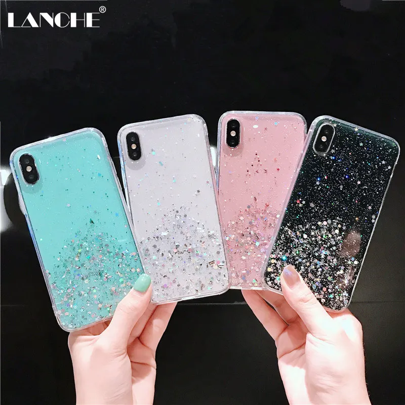 LANCHE Блестящий блестящий чехол для телефона Xiaomi mi A3 8 lite 9 se 6 6x Red k20 Pro мягкий