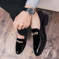 men dress shoes loafers velvet leather elegant mens slip on suit shoes male handmade fashion formal business party shoes black