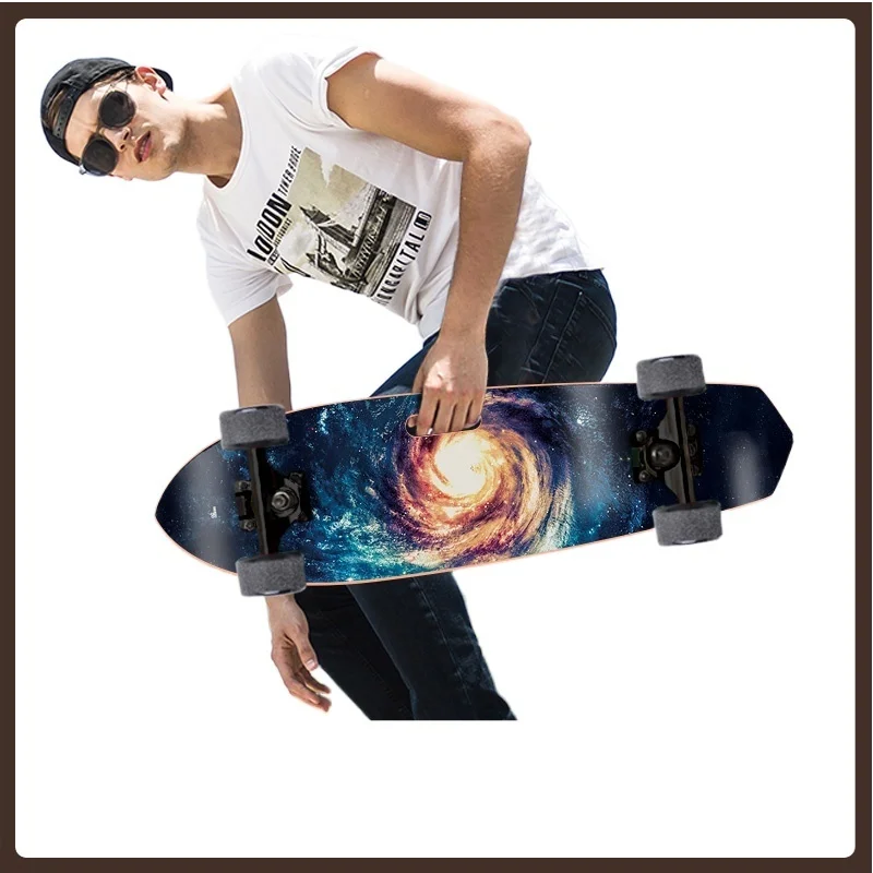 

Teenagers Long Board Skateboard Maple Wood Complete Professional 4 Wheel Skateboard Action Planche De Skate Sports Equipment