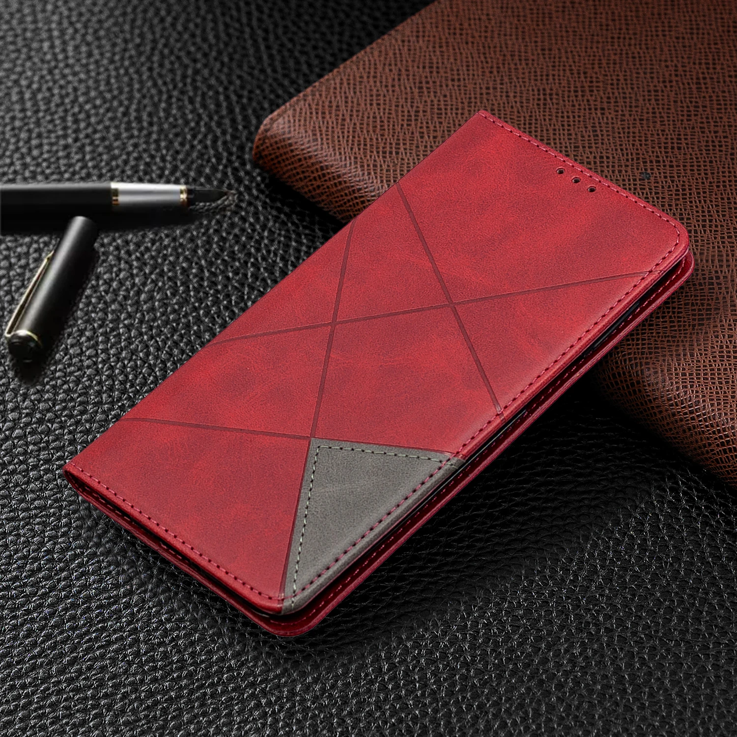 Магнитный кожаный чехол для телефона Xiaomi Redmi Note9Pro Note 9S 9Pro Max чехол-бумажник из