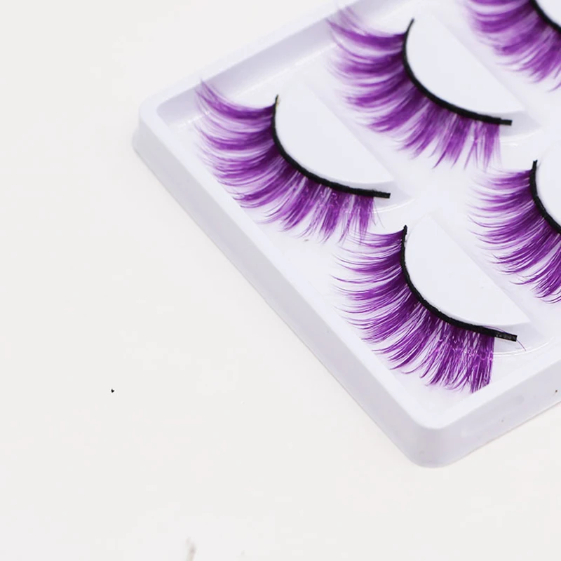 5 пар 3D Индивидуальные Накладные ресницы для Европы и США подарок на Хэллоуин