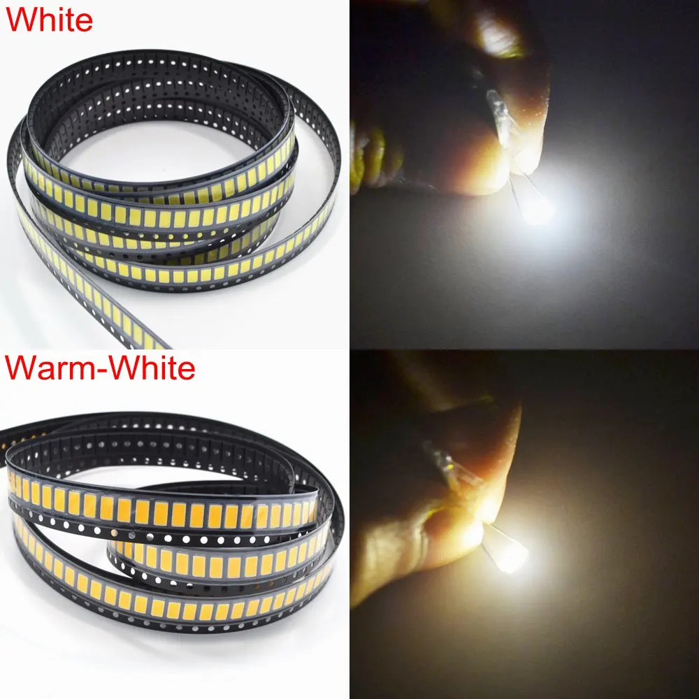 1000pcs Smd Smt 5730 5630 0 5 W 3 1 ~ V 20MA ультра яркий белый теплый супер светодиодный чип