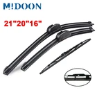 Комплект передних + задних щетки стеклоочистителя MIDOONWiper для Chrysler PT Cruiser 2000-2010, лобовое стекло, заднее стекло, 21 