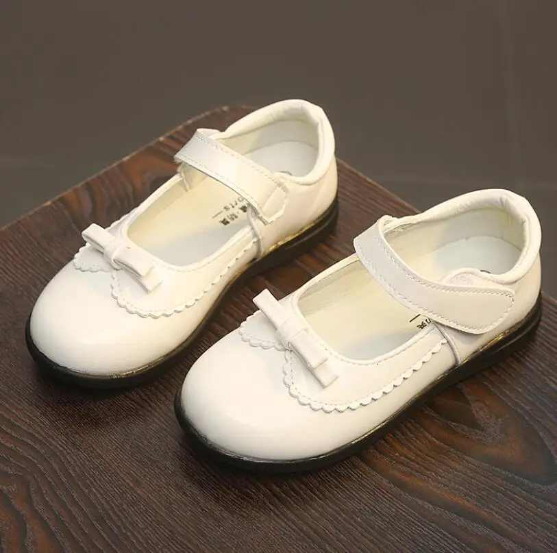 Кожаная обувь для девочек Детское свадебное платье Танцевальная принцессы