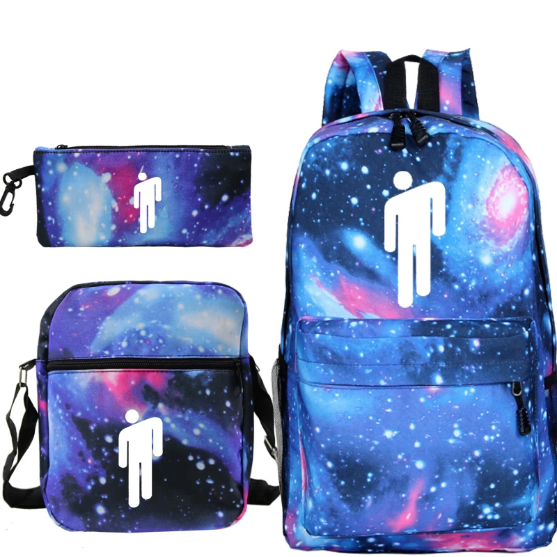 Billie Eilish bag 20 Billie Eilish школьные сумки светящиеся подростковые мальчики девочки рюкзак унисекс Billie Eilish Mochila Рюкзаки/пеналы для ручек/сумки на плечо - Цвет: Billie Eilish bag 20