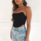 Женские сексуальные бюстье, корсеты без бретелек, жилет с открытыми плечами, Клубная одежда, тонкий жилет, верхняя одежда пуш-ап, новинка