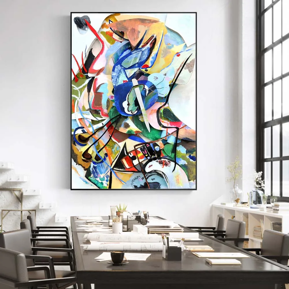 Wassily Kandinsky абстрактный холст художественные картины плакаты и принты известные
