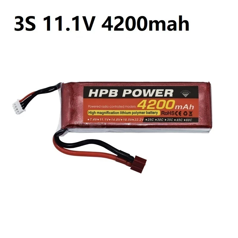 11 1 V 4200 мА/ч 45C 3S Перезаряжаемые Батарея LiPo литий полимерный аккумулятор для