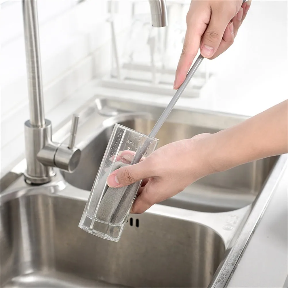 

1pc Long/short Handle Baby Bottle Brush Soft Sponge Water Bottle Glass Cup Brushes Non-toxic Kitchen Accessories Cleaning Tool