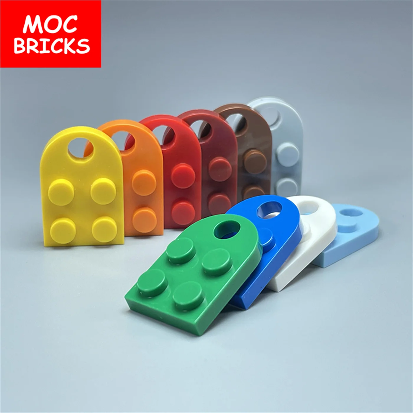 Кубики MOC 2x3 красные синие желтые пластины с отверстием 3176 Соединительная панель
