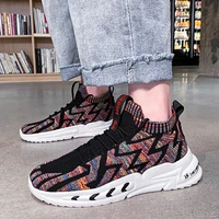 2021lace up fashion sneakers mens sports shoes comfortable breathable men running shoes hot sale autumn non slip training shoes