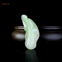 cynsfja new real rare certified natural hetian jade nephrite lucky amulets ruyi jade pendant hand carved high quality best gift