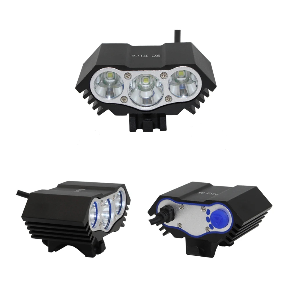 Передняя велосипедная вспышка светильник 3600LM 3x XML T6 светодиодный велосипедный