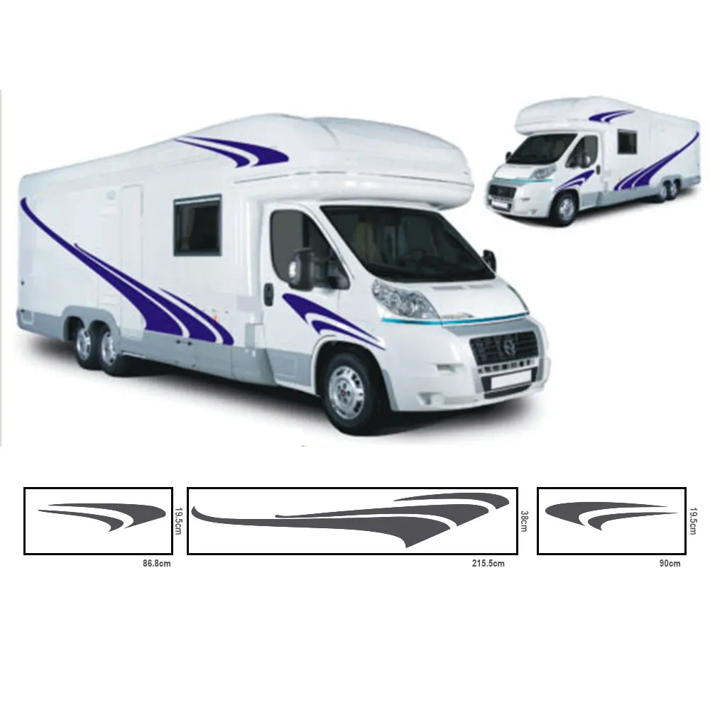 

Hot New Motorhome Stripes Graphics Vinyl KK Vinyl Decalss RV Stripes Camper Sticker Car Stickers