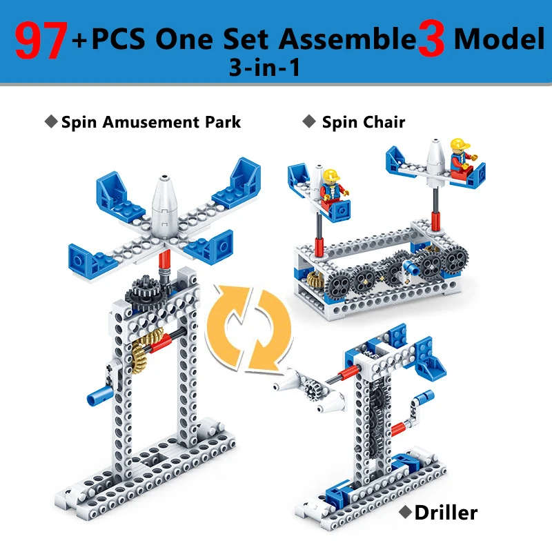 

3 in 1 Technic Brick Compatible Major Brand Toys Island Building Block Road Track Classic Collections