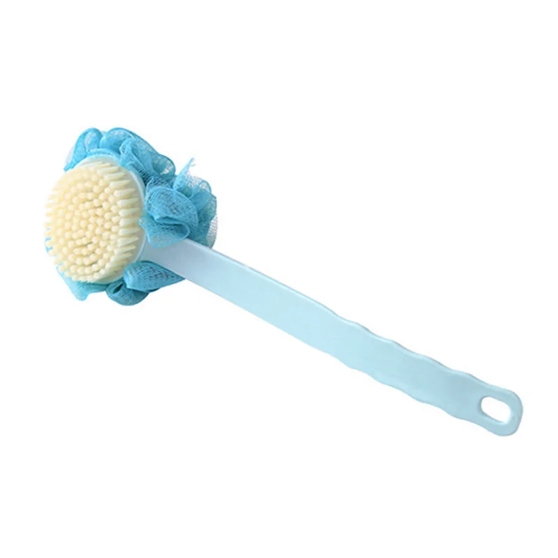 

Long Handle Rubbing Back Bath Brush Flower Ball For Adult Soft Hair Dual Purpose