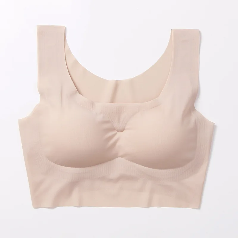 

Sports Bra Women Brassier Sexy Backless Gather Panties Bralette Soft Female Intimates Lingerie Sleeping No rims Ladies Underwear