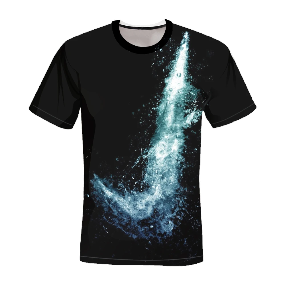 

2021 Summer Printed Men's Casual Fashion T-Shirt Round Neck Loose Oversized Streetwear Men's T-Shirt